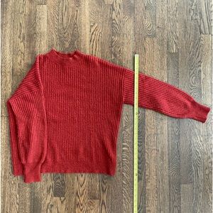 Red oversized sweater from forever 21 size small